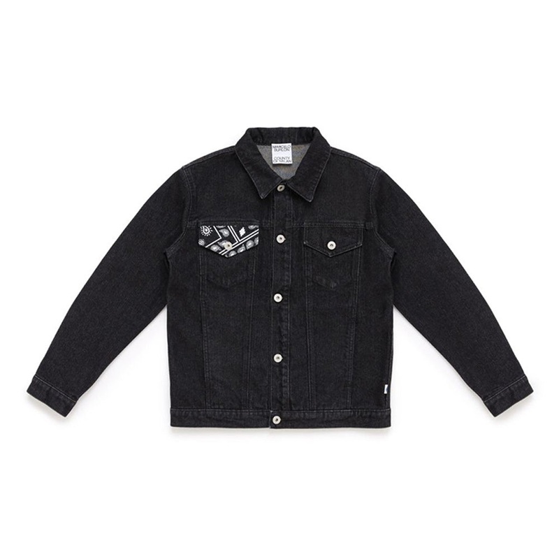 Bandana Insert Jacket|Black|3 Years|4 Years|5 Years|6 Years|7 Years|8 Years|9 Years|10 Years|11 Years|12 Years|13 Years|14 Years
