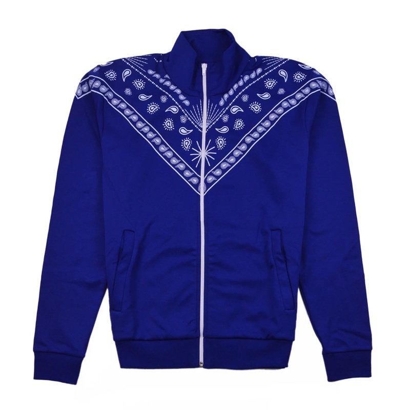 Bandana Track Jacket|Blue|3 Years|4 Years|5 Years|6 Years|7 Years|8 Years|9 Years|10 Years|11 Years|12 Years|13 Years|14 Years