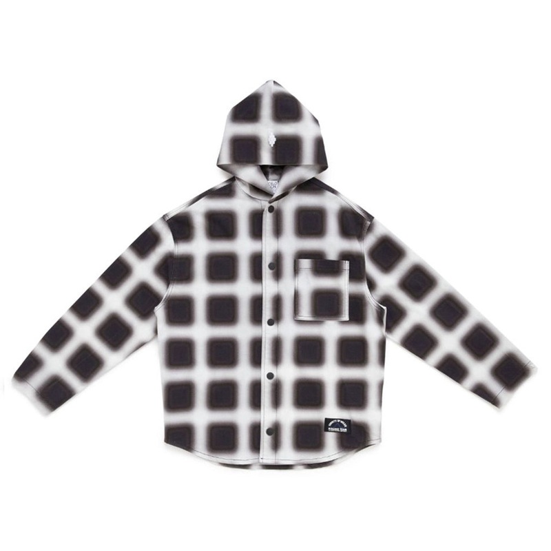 Blurred Check Overshirt|Black|3 Years|4 Years|5 Years|6 Years|7 Years|8 Years|9 Years|10 Years|11 Years|12 Years|13 Years|14 Years