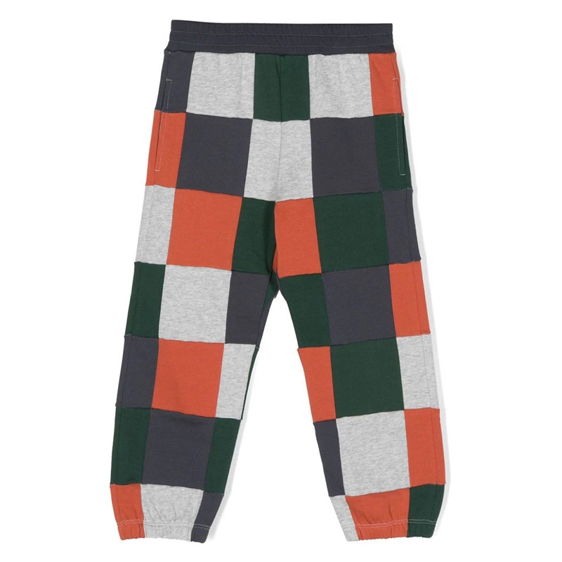 Checked Organic Cotton Track Pants