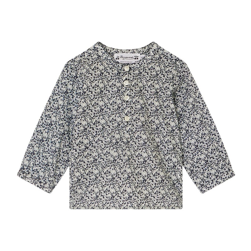 Floral Print Long Sleeve Blouse