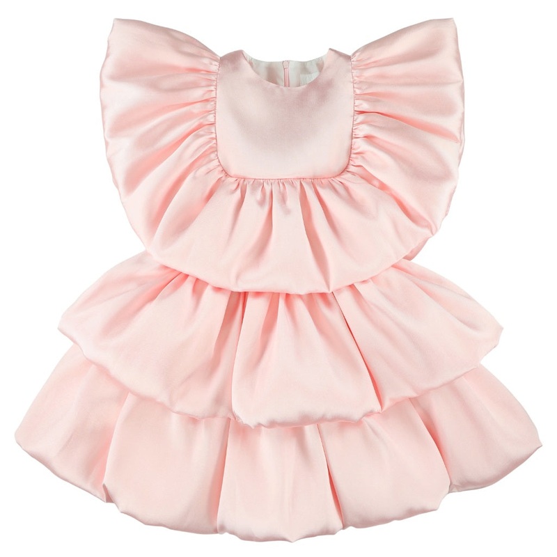 Glossy Tier Dress|Pink|4 Years|6 Years|8 Years|10 Years|12 Years