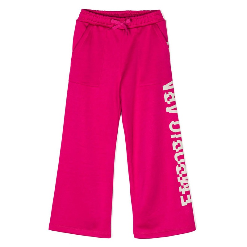Logo Print Track Pants|Fuchsia|4 Years|6 Years|8 Years|10 Years|12 Years
