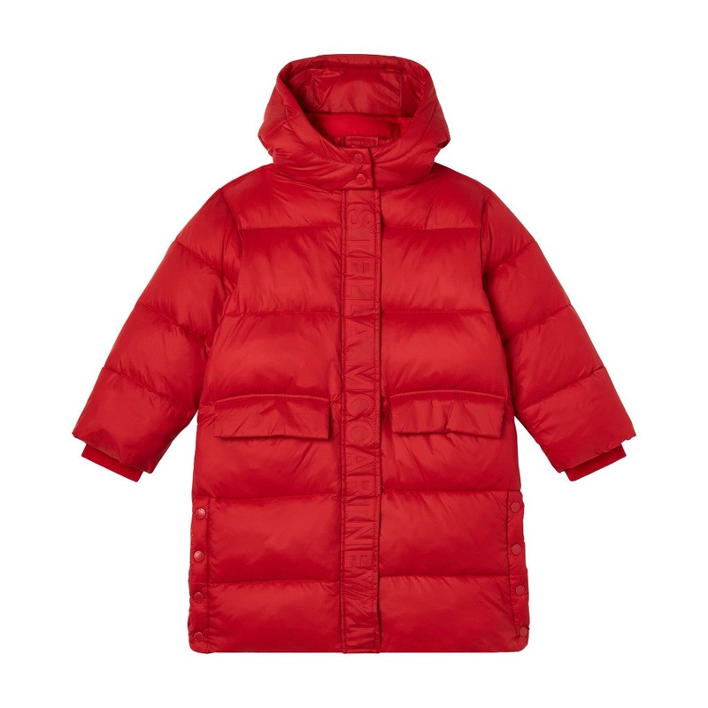 Long Puffer Jacket|Red|3 Years|4 Years|6 Years|8 Years|10 Years|12 Years
