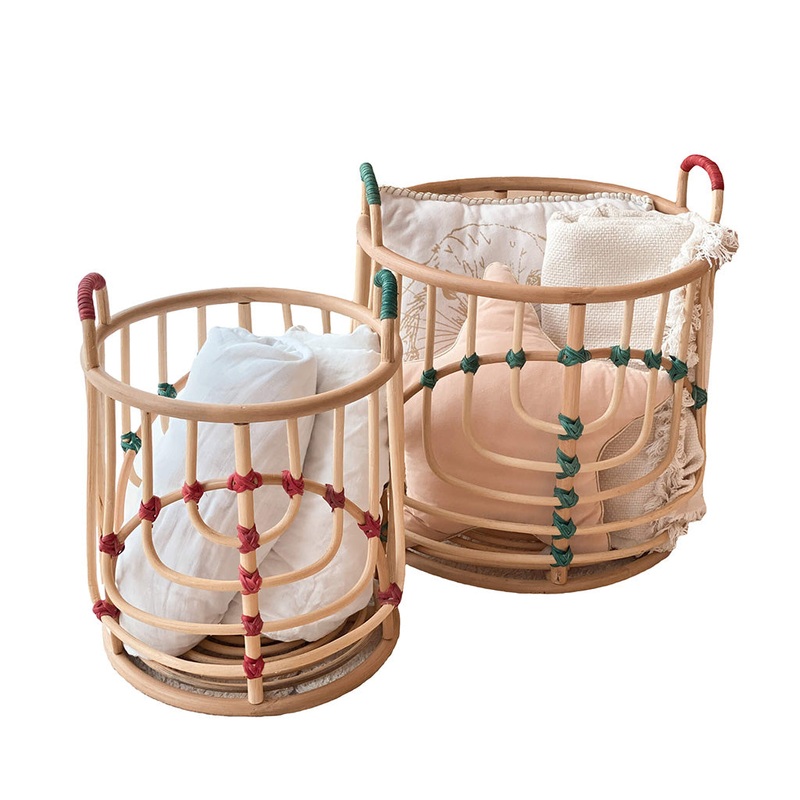 Momiji Iris Baskets Set of 2|Multi-Colored|One-size