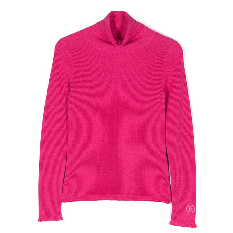 Roll Neck Long Sleeve Top|Fuchsia|4 Years|6 Years|8 Years|10 Years|12 Years|14 Years|16 Years