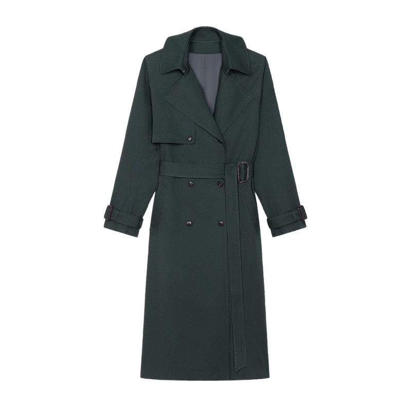 Belted Double Breasted Trench Coat