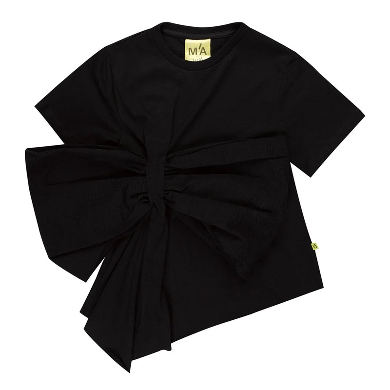 Big Bow T-shirt|Black|4 Years|6 Years|8 Years|10 Years|11 Years