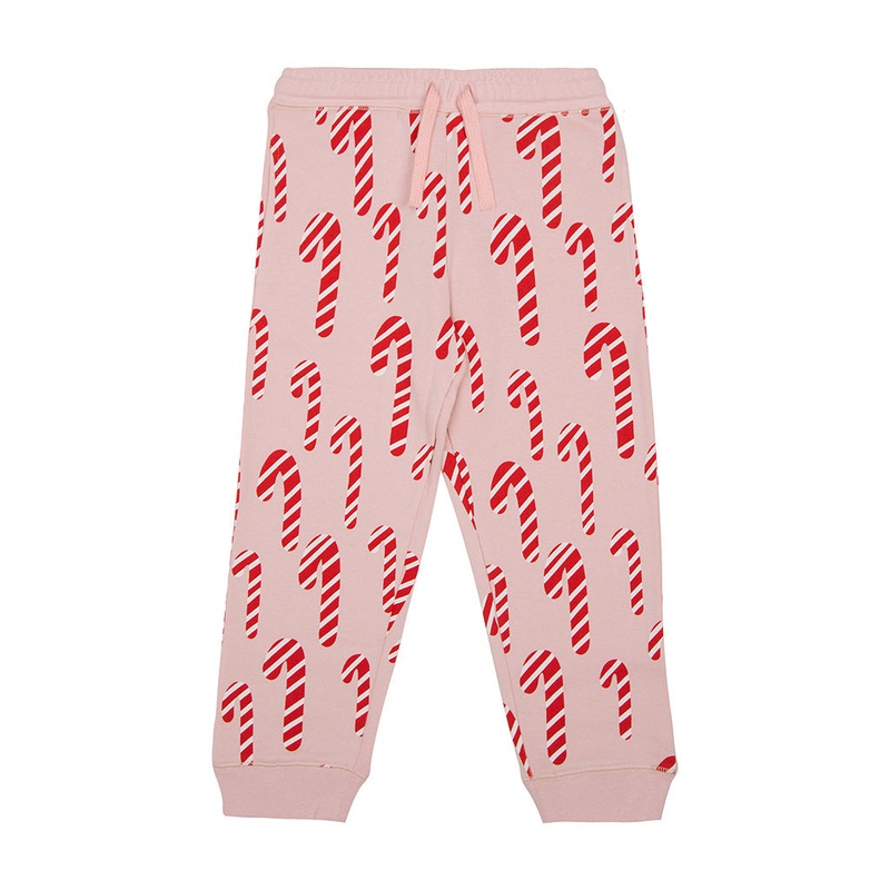 Candy Cane Print Cotton Trousers