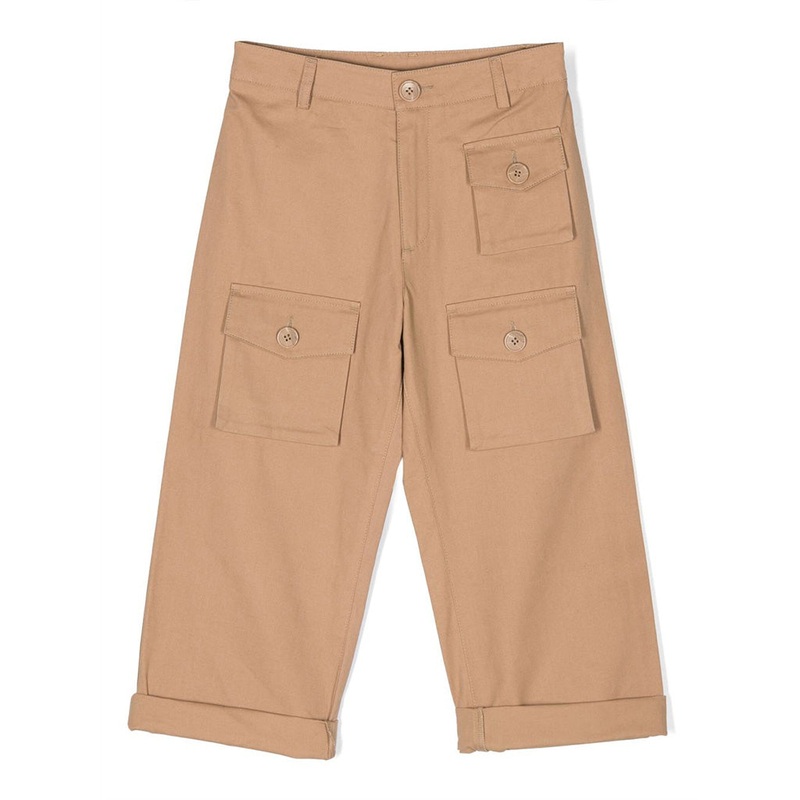 Cargo Cotton Trousers|Beige|4 Years|6 Years|8 Years|10 Years|12 Years
