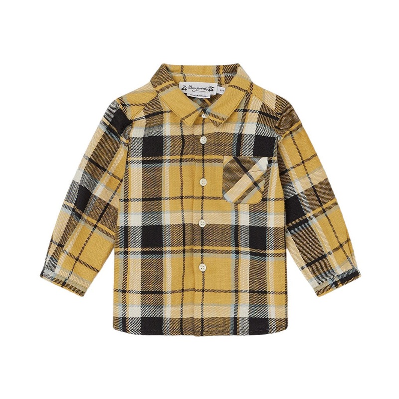 Check Pattern Long Sleeve Shirt