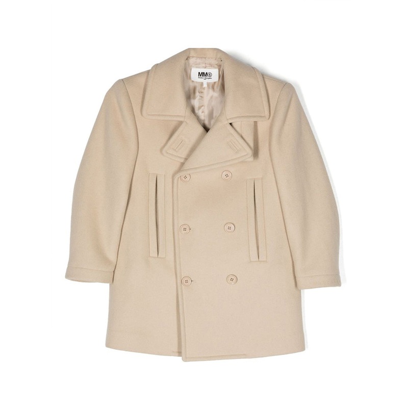 Double Breasted Coat|Beige|6 Years|8 Years|10 Years|12 Years|14 Years|16 Years