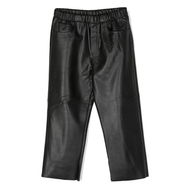 Embossed Logo Straight Leg Trousers