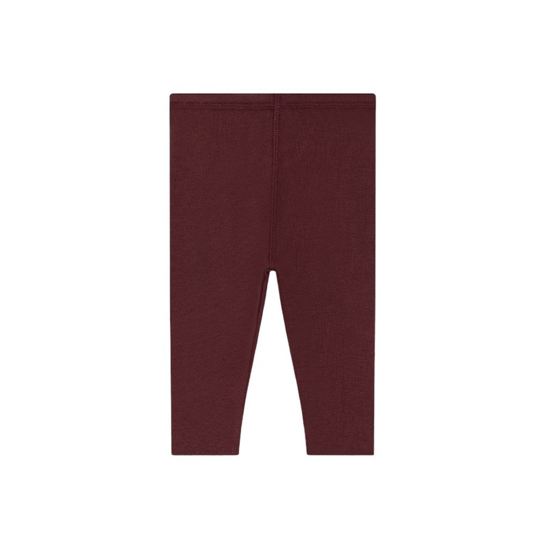 Exposed Seam Cotton Leggings|Burgundy|3 Months|6 Months|12 Months|18 Months|2 Years|3 Years