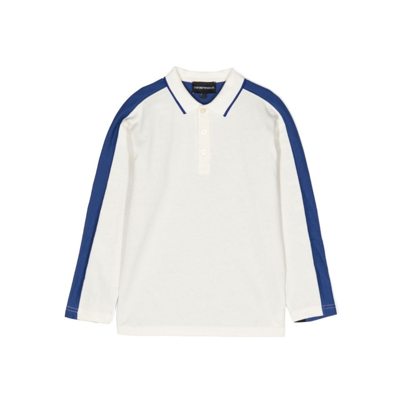 Logo Embroidered Colour Block Polo Shirt