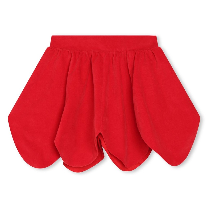 Logo Embroidered Stretch Cotton Skirt