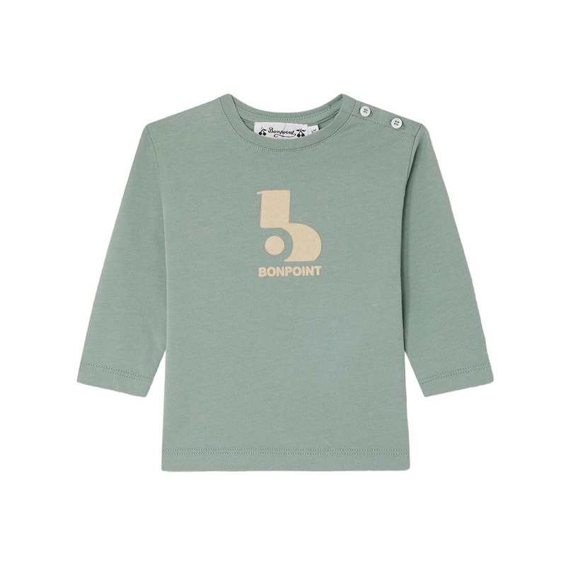 Logo Print Cotton T-shirt|Green|6 Months|12 Months|18 Months|2 Years|3 Years