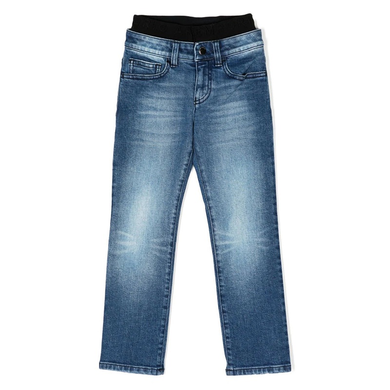 Slip On Straight Leg Jeans|Blue|4 Years|6 Years|8 Years|10 Years|12 Years|14 Years|16 Years
