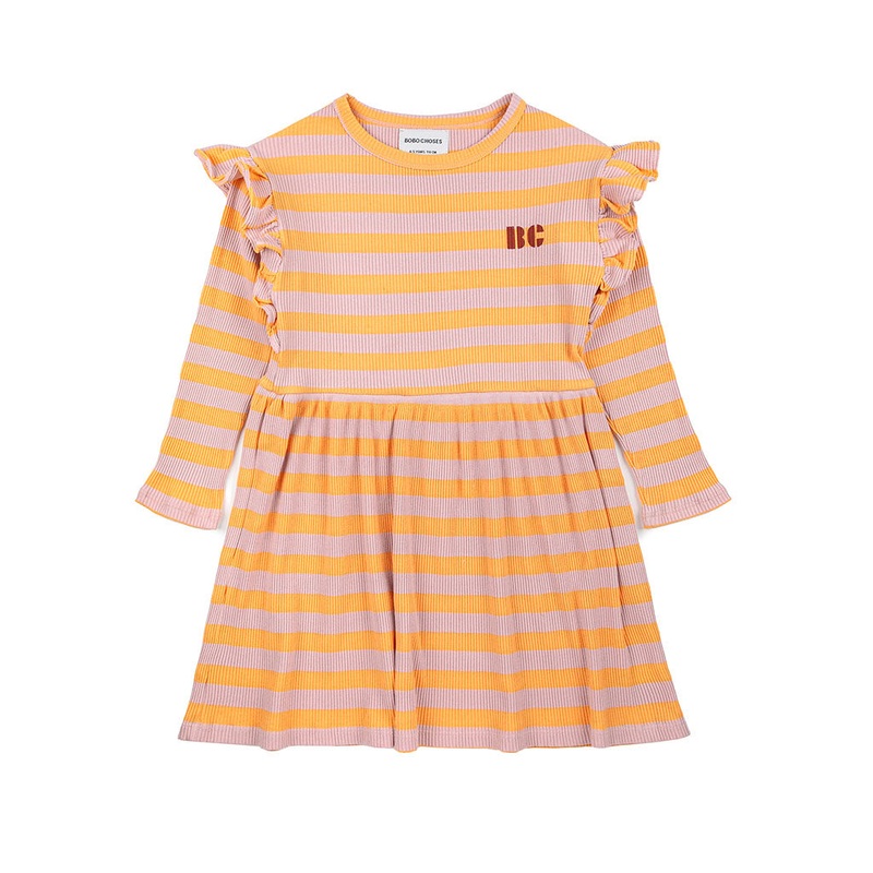 Stripe Dress|Yellow|4 Years|6 Years|8 Years|10 Years|12 Years