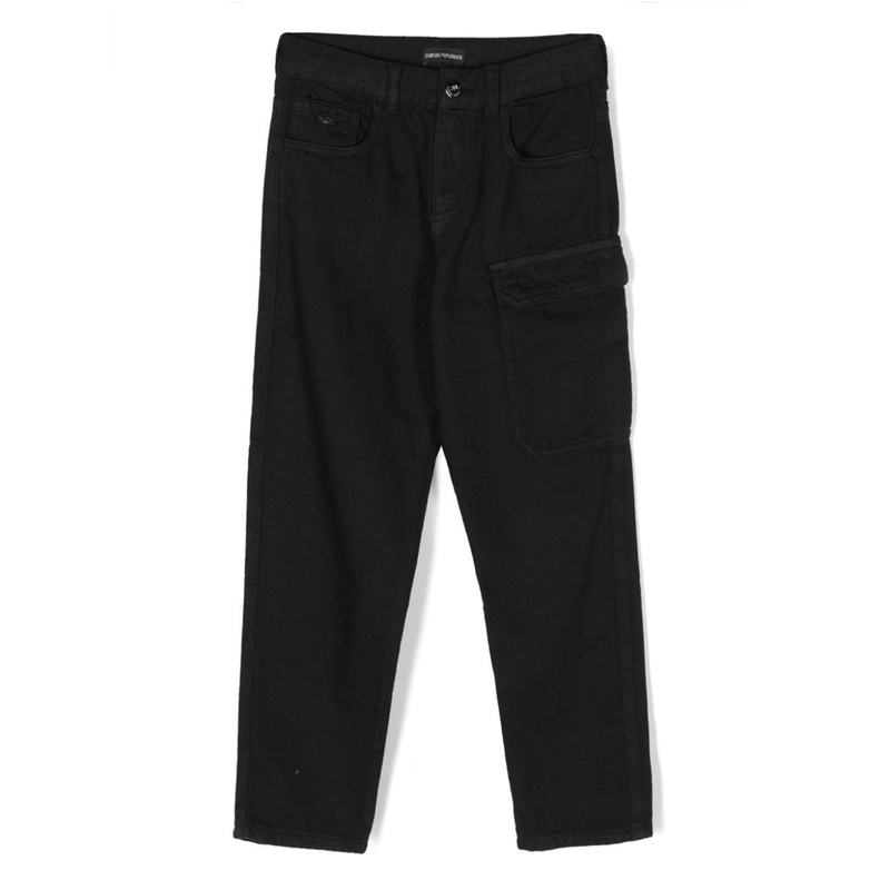 Tapered Leg Cotton Trousers|Navy|4 Years|6 Years|8 Years|10 Years|12 Years|14 Years|16 Years