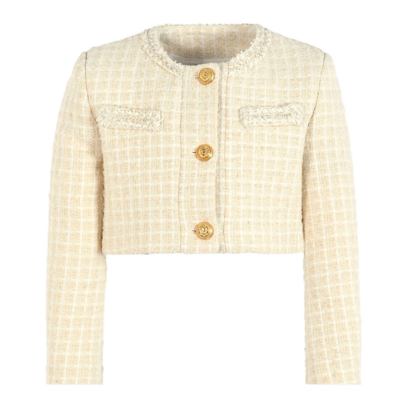 Balmain Kids Jacket|Beige|6 Years|8 Years|10 Years|12 Years|14 Years