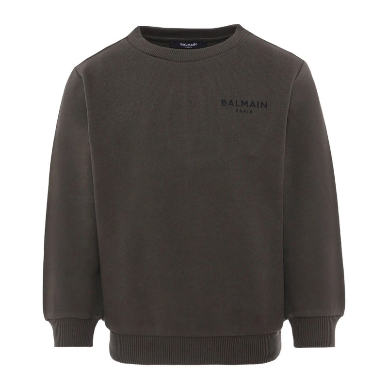 Balmain Kids Sweatshirt|Khaki|12 Years|14 Years