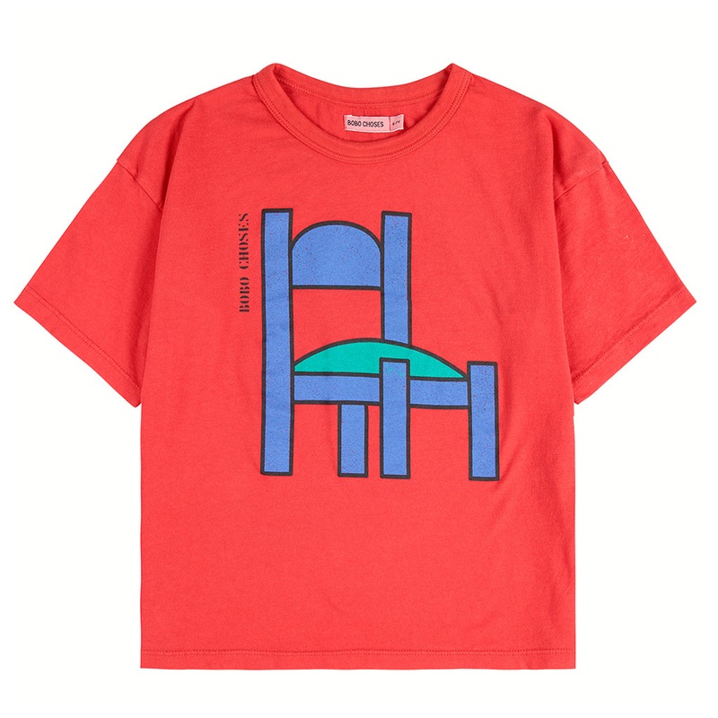 Bobo Choses Chair T-shirt|Red|4 Years|6 Years|8 Years|10 Years|12 Years