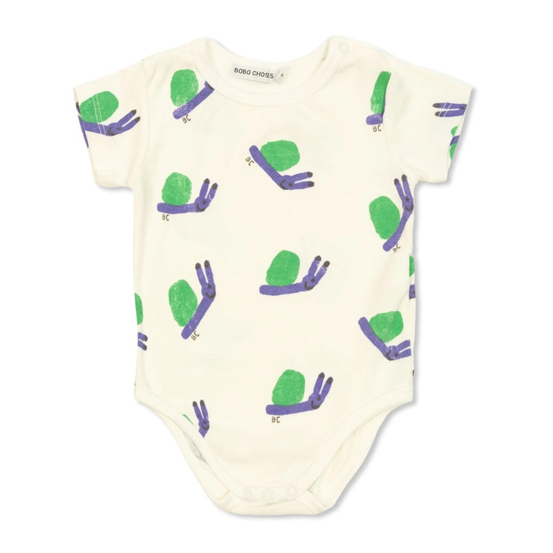 Bobo Choses Funny Snail Body|Ivory|3 Months|6 Months|9 Months|12 Months