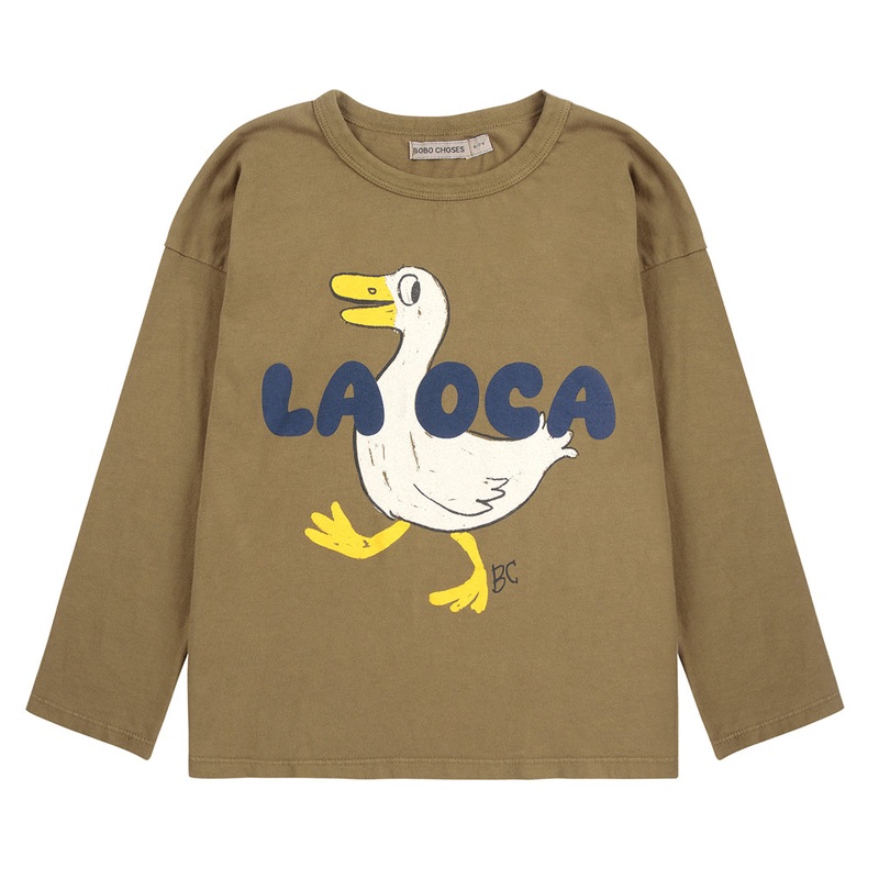Bobo Choses La Oca T-shirt|Khaki|4 Years|6 Years|8 Years|10 Years