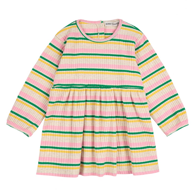 Bobo Choses Striped Dress|Multi-Colored|9 Months|12 Months|18 Months|2 Years