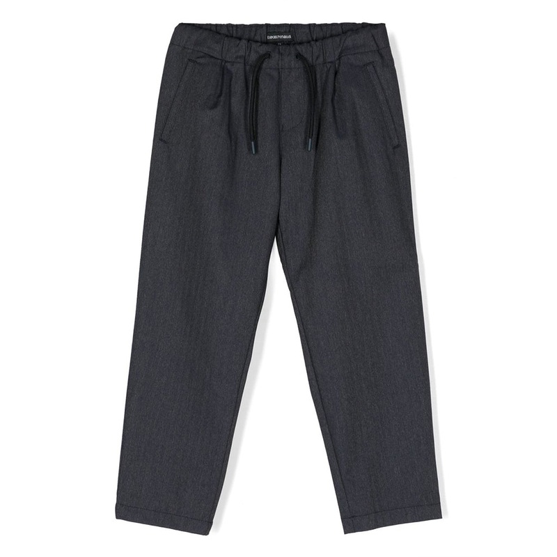Drawstring Waist Straight Leg Trousers