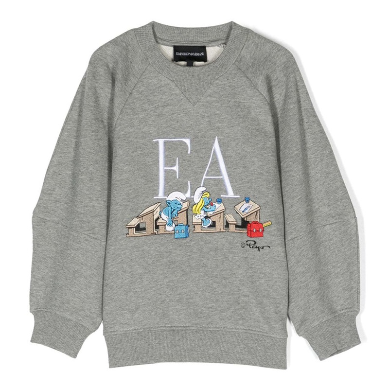 Embroidered Logo Cotton Sweatshirt
