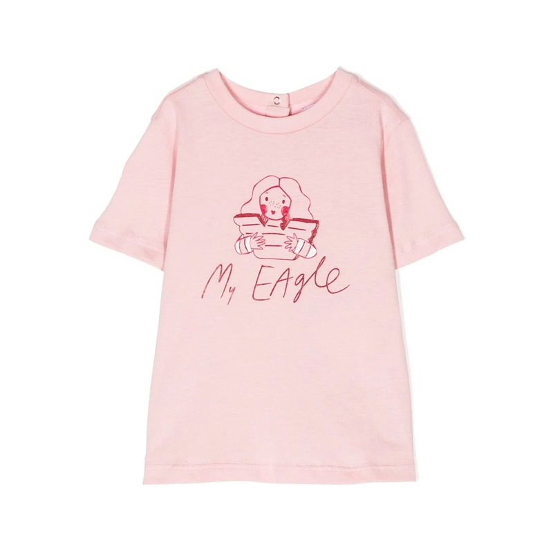 Graphic Print Cotton  T-shirt|Pink|12 Months|18 Months|2 Years|3 Years