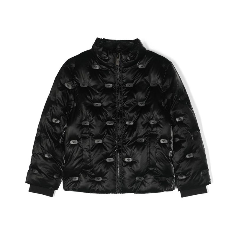 Logo Print Padded Jacket|Black|4 Years|6 Years|8 Years|10 Years|12 Years|14 Years|16 Years