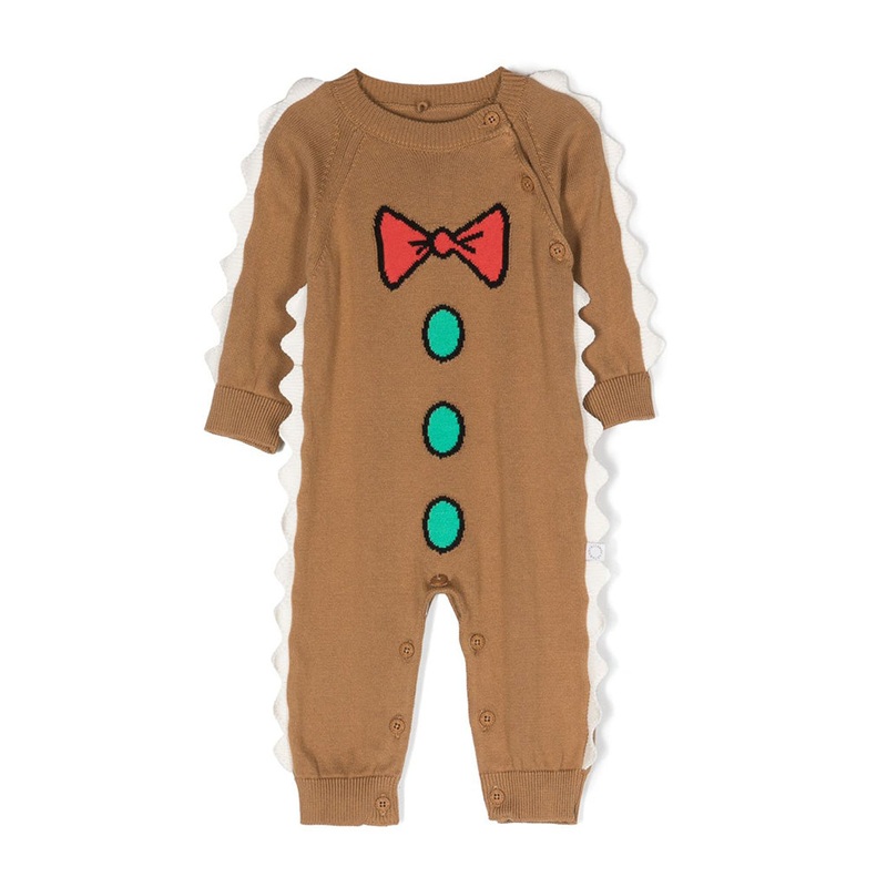 Scallop Edge Knitted Romper|Brown|6 Months|9 Months|12 Months|18 Months|2 Years