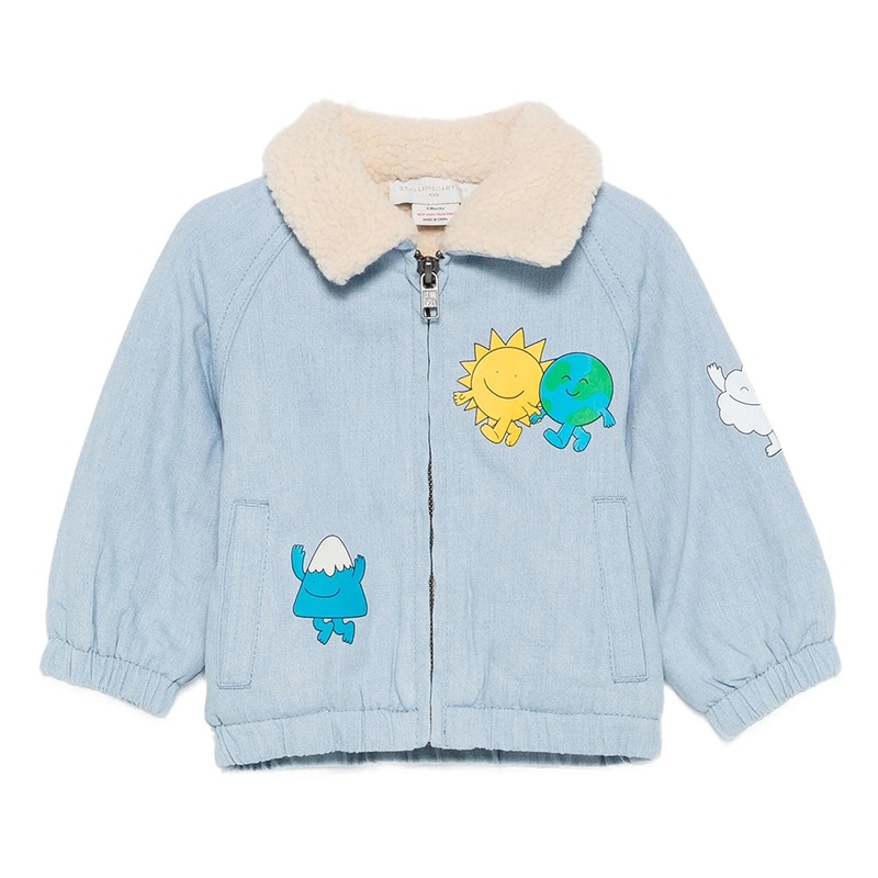 Stella McCartney Kids Earth Characters Denim Jacket