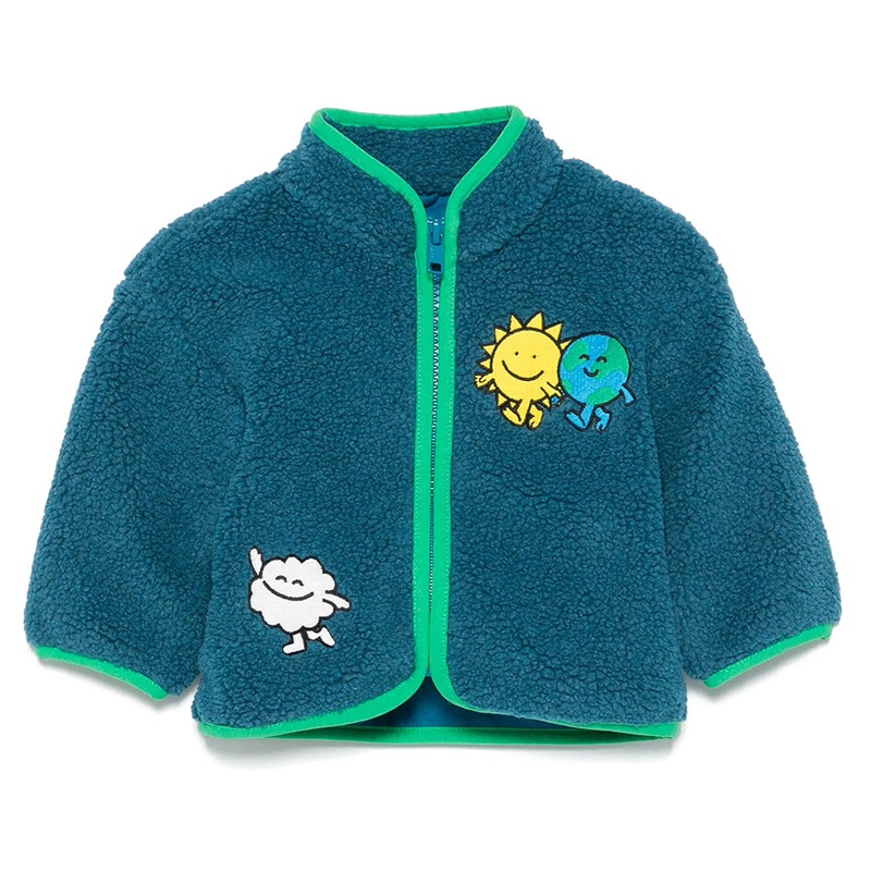 Stella McCartney Kids Earth Characters Teddy Fleece Jacket