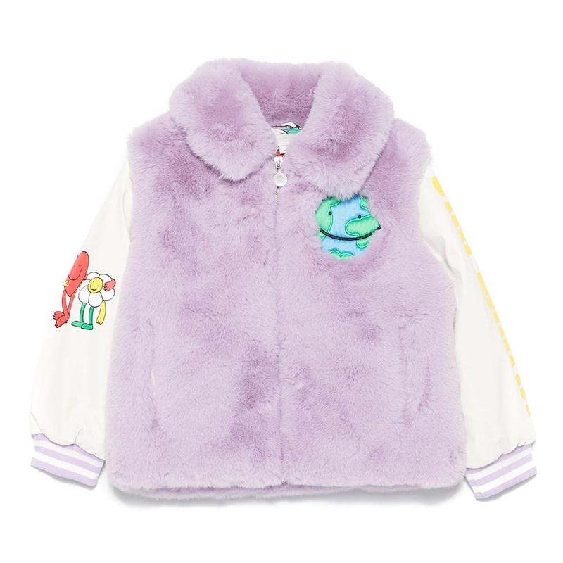 Stella McCartney Kids Stay Earthy Eco Fur Jacket