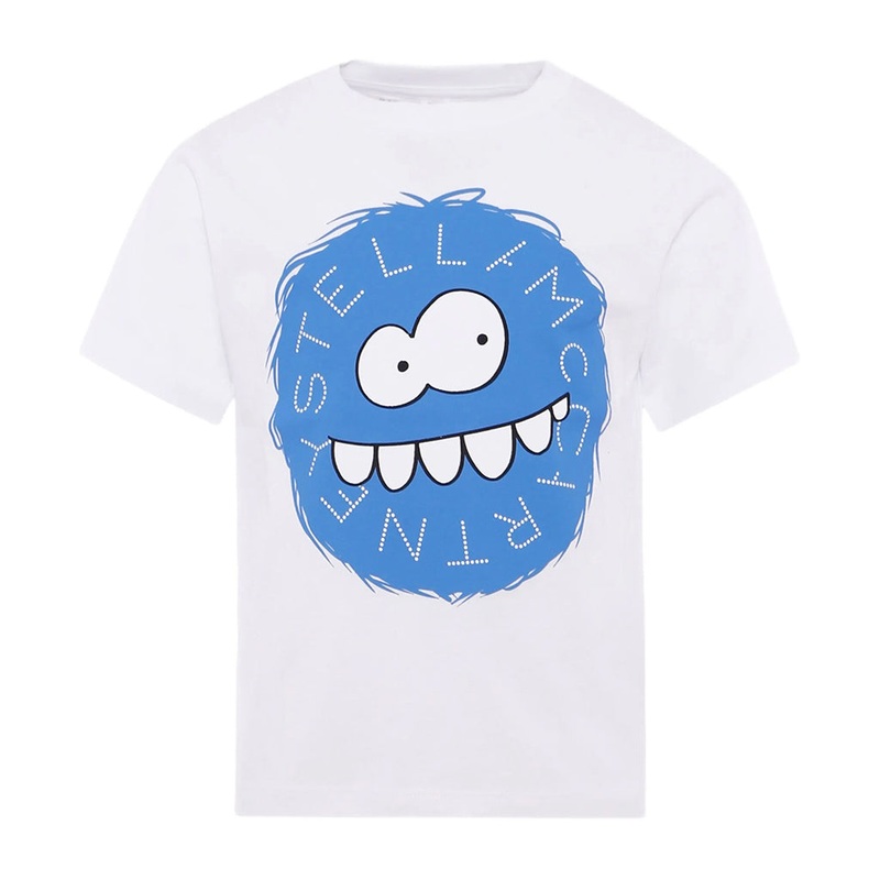 Stella McCartney Kids Yeti Faces Print T-shirt