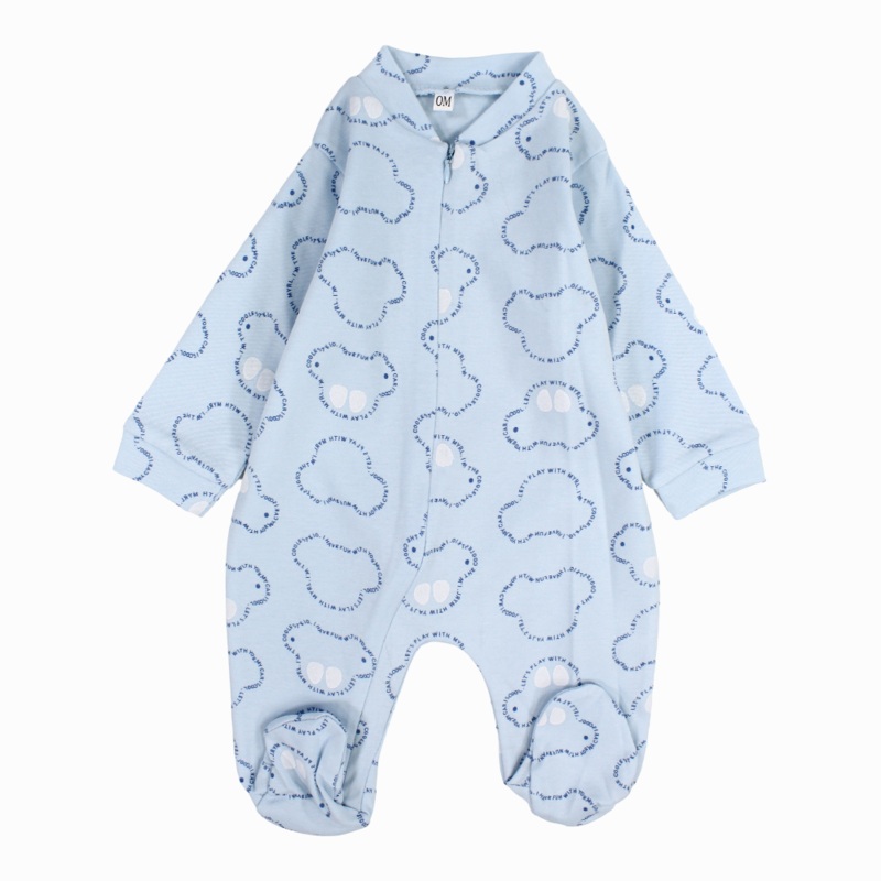 Baby Boys Baby Footie  Babyblue