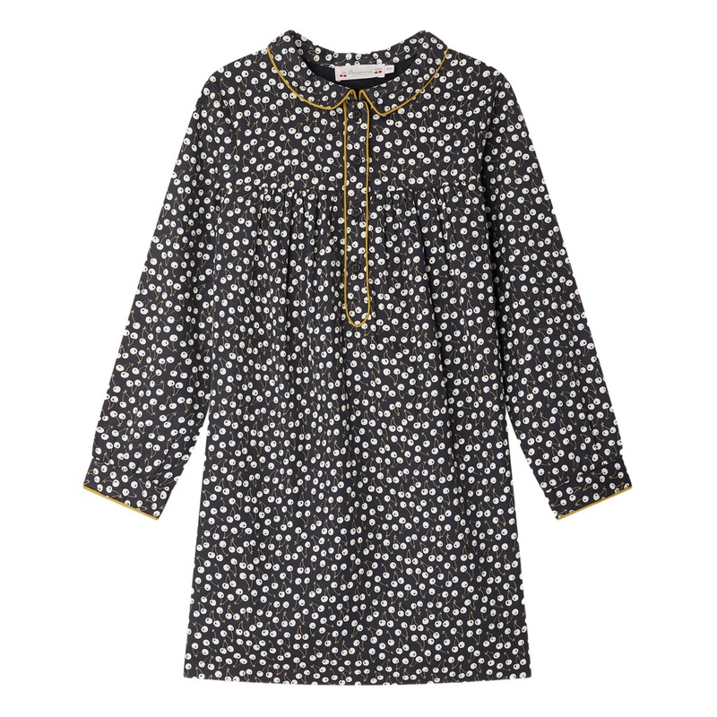 Bonpoint Dorothee Dress|Navy|4 Years|6 Years|8 Years|10 Years|12 Years|14 Years
