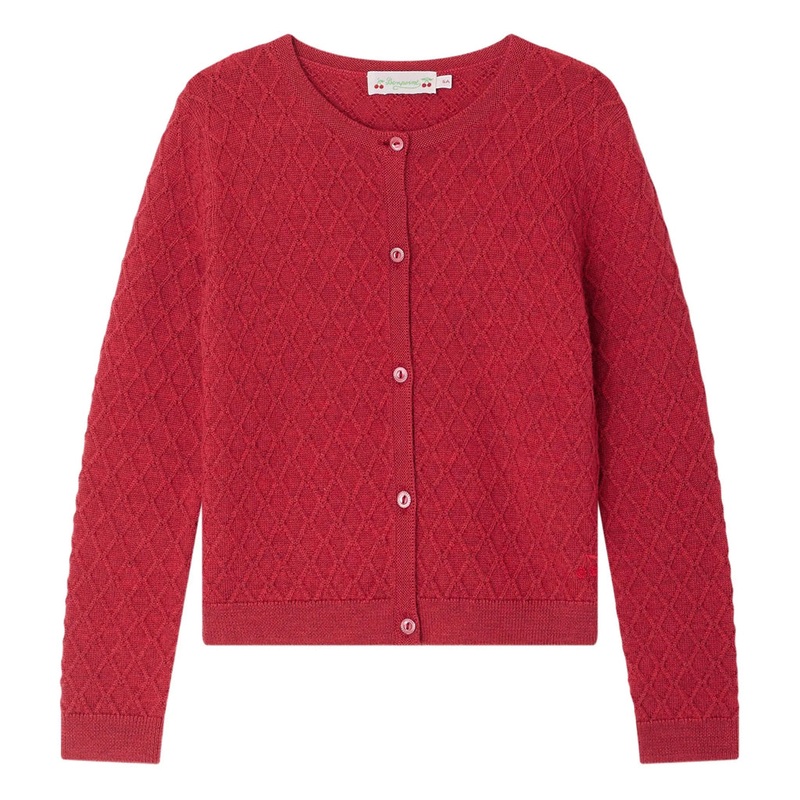 Bonpoint Garancie Cardigan|Red|4 Years|6 Years|8 Years|10 Years|12 Years|14 Years