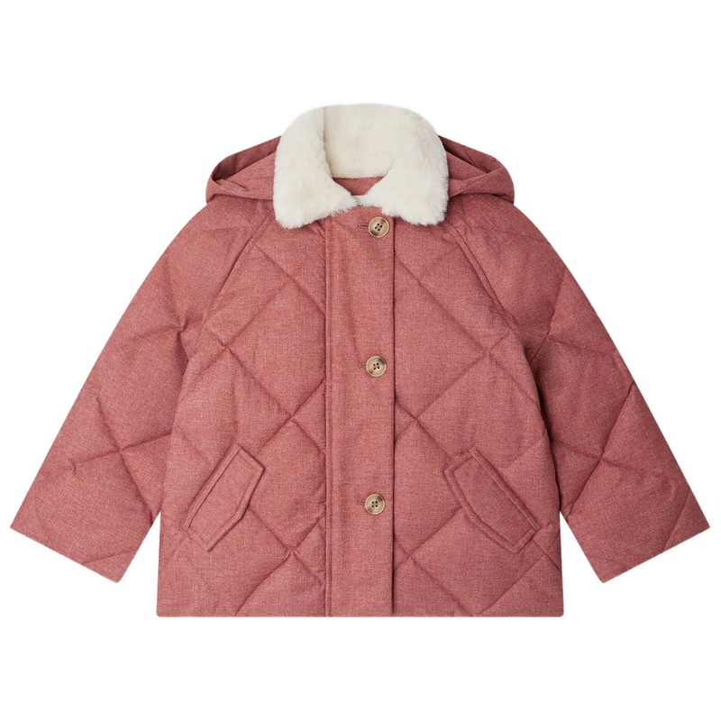 Bonpoint Janice Puffer Jacket|Pink|4 Years|6 Years|8 Years|10 Years|12 Years|14 Years