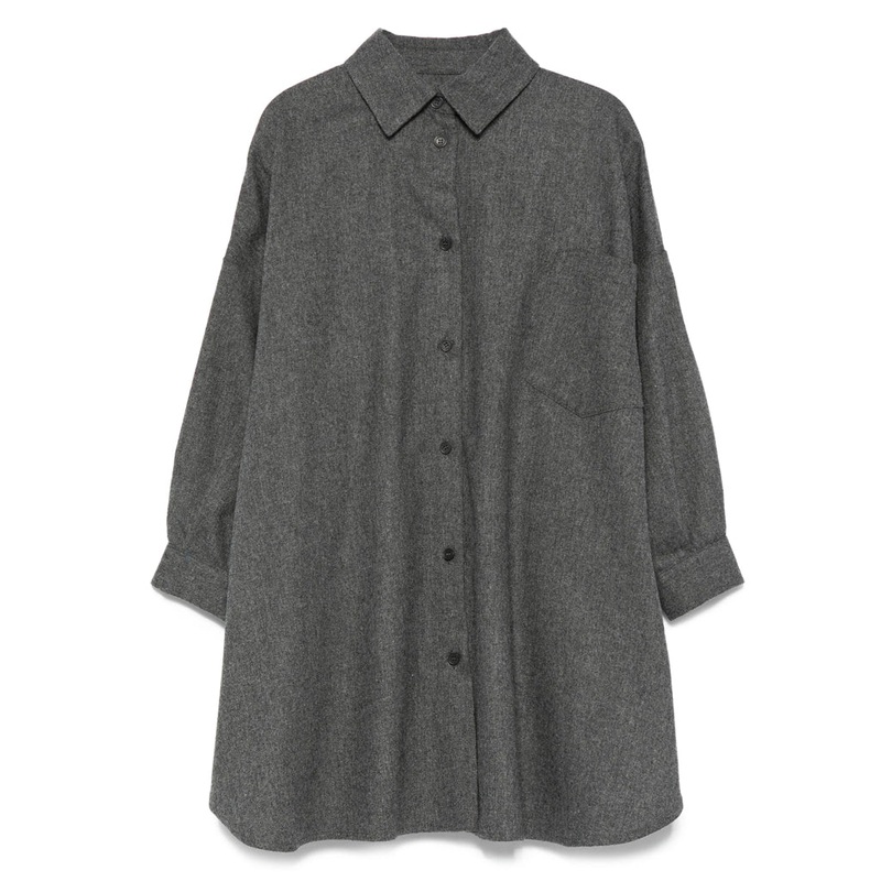 Douuod Kids Shirt Dress|Grey|4 Years|6 Years|8 Years|10 Years|12 Years|14 Years