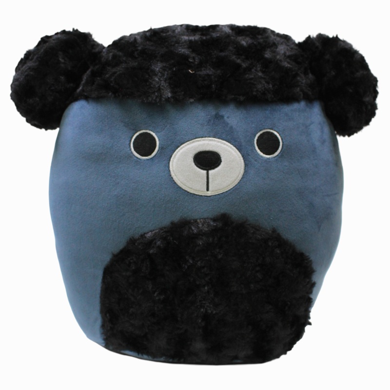 Squishmallows 12-Inch Buddy Squad  Black Fuzzy Poodle Jettward