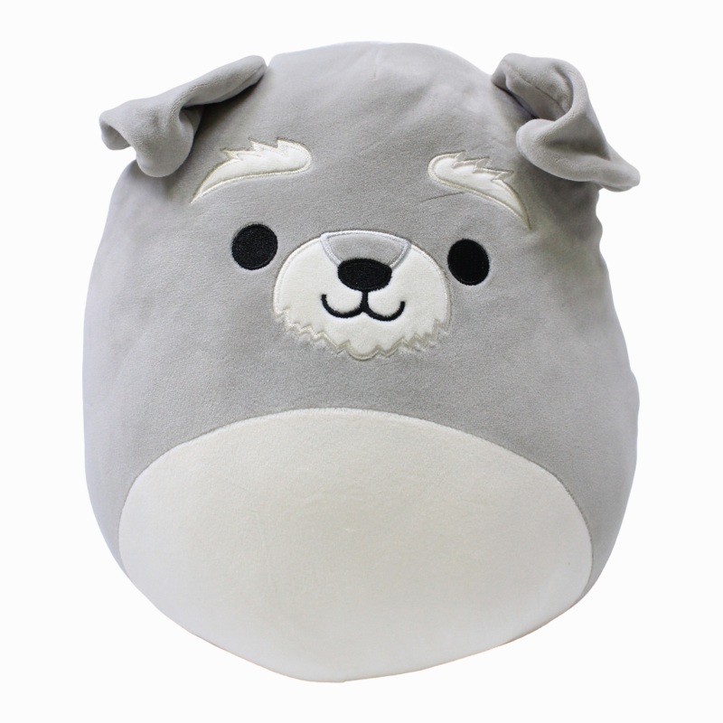 Squishmallows 12-Inch Buddy Squad  Grey Schnauzer Shaun