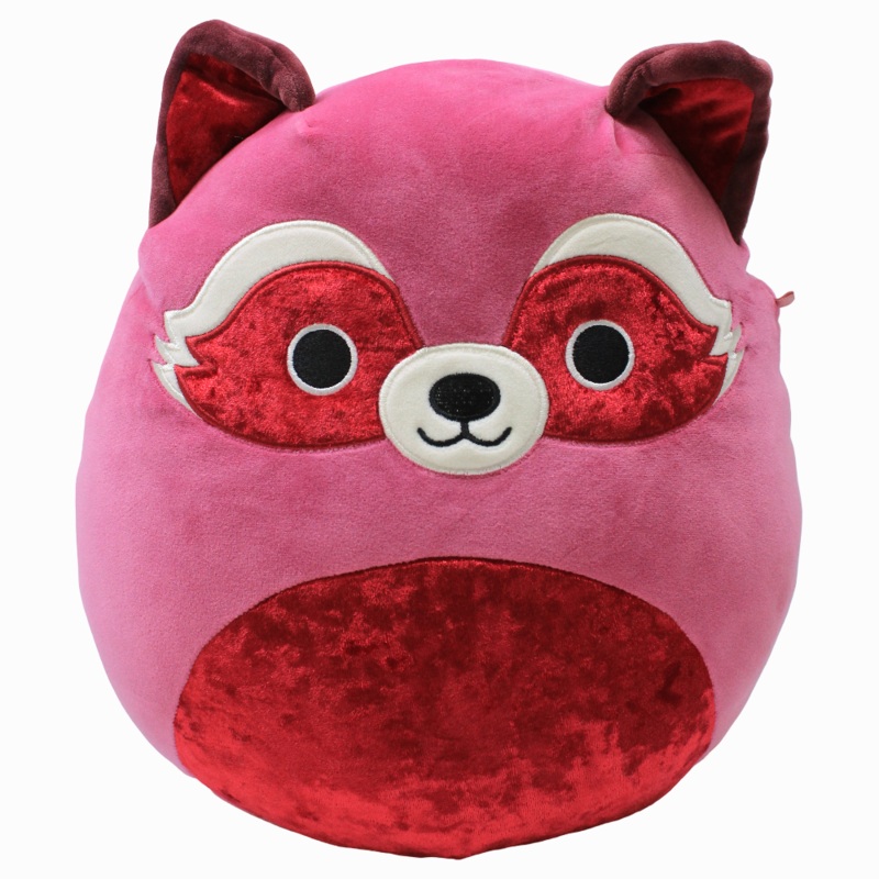 Squishmallows 12-Inch Fantasy Squad  Maroon Tonal Raccoon Olivieri