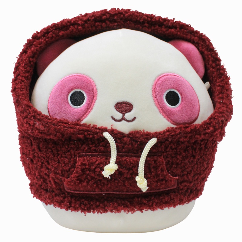 Squishmallows 7.5-Inch Style Squad  Cream & Dark Red Panda Ponder