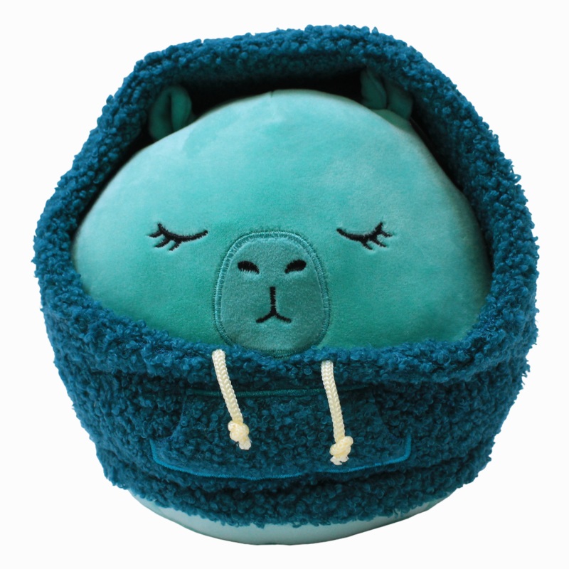 Squishmallows 7.5 Inch Style Squad - Jade Capybara Teal Woolly Hoodie Nastia
