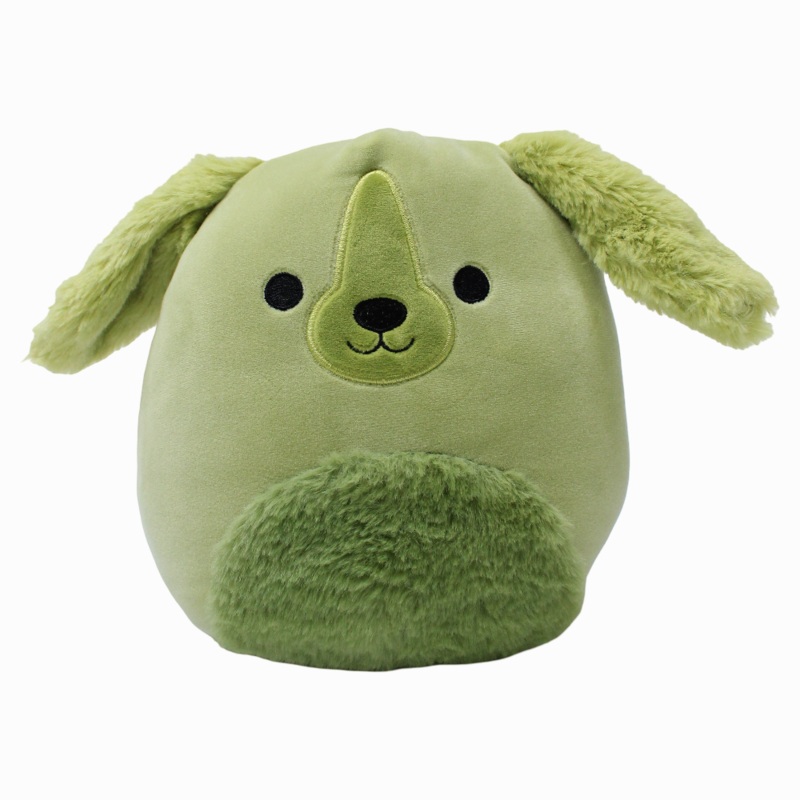 Squishmallows 7.5-Inches Fantasy Squad  Green Retriever with Fuzzy Belly Brad